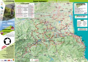 Carte espace Cyclo Sport Pyrénées Méditerranée