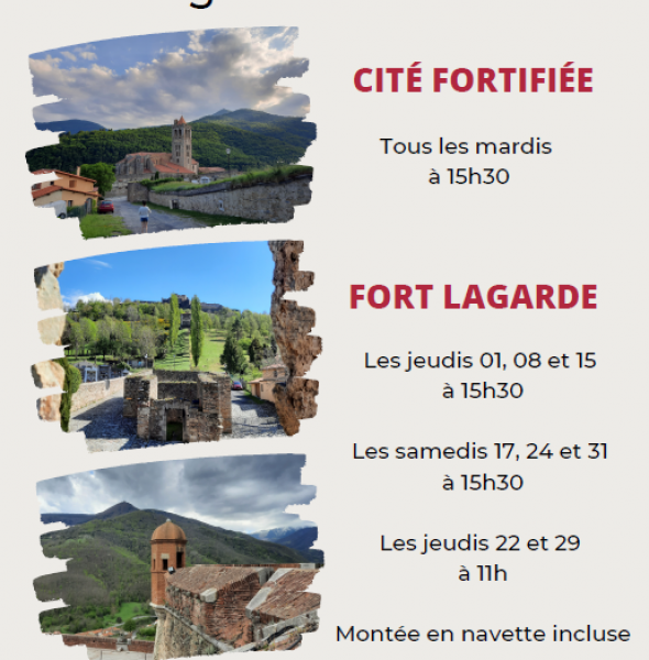 Visites guidées de la cité fortifiée et du fort Lagarde