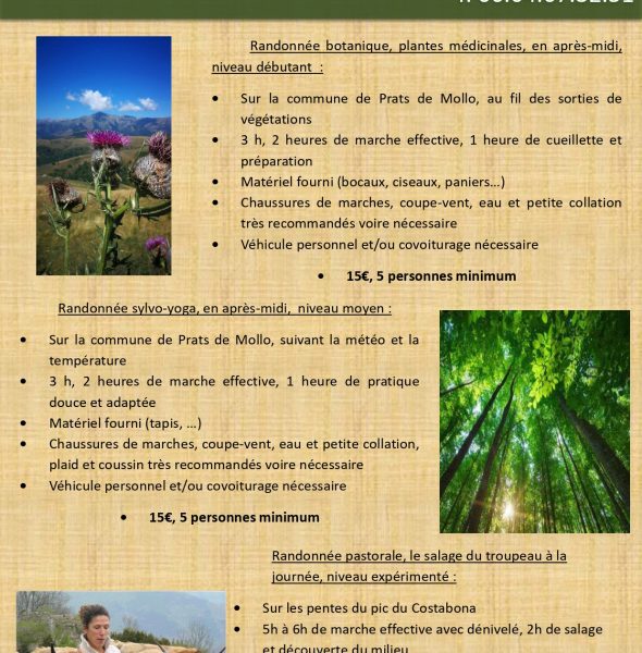 Les randonnées de Marion – été 2022